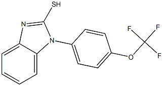 1-[4-(trifluoromethoxy)phenyl]-1H-1,3-benzodiazole-2-thiol,,结构式