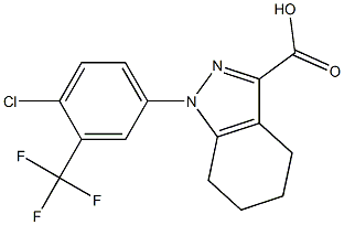  1-[4-chloro-3-(trifluoromethyl)phenyl]-4,5,6,7-tetrahydro-1H-indazole-3-carboxylic acid