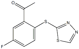 1-[5-fluoro-2-(1,3,4-thiadiazol-2-ylsulfanyl)phenyl]ethan-1-one Structure