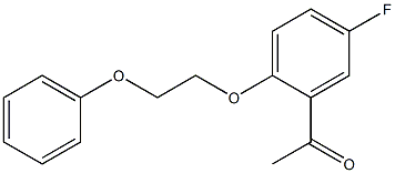 1-[5-fluoro-2-(2-phenoxyethoxy)phenyl]ethan-1-one Struktur