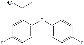 1-[5-fluoro-2-(4-fluorophenoxy)phenyl]ethan-1-amine,,结构式