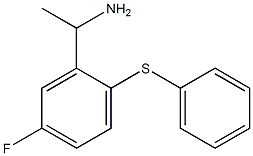 1-[5-fluoro-2-(phenylsulfanyl)phenyl]ethan-1-amine Struktur