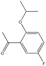 1-[5-fluoro-2-(propan-2-yloxy)phenyl]ethan-1-one Structure