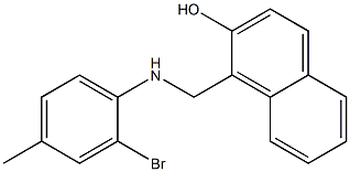 1-{[(2-bromo-4-methylphenyl)amino]methyl}naphthalen-2-ol Structure