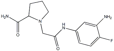 1-{[(3-amino-4-fluorophenyl)carbamoyl]methyl}pyrrolidine-2-carboxamide