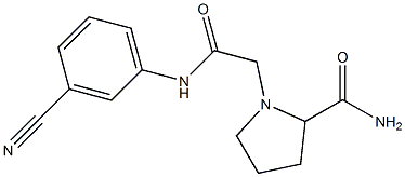 1-{[(3-cyanophenyl)carbamoyl]methyl}pyrrolidine-2-carboxamide