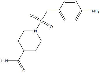 1-{[(4-aminophenyl)methane]sulfonyl}piperidine-4-carboxamide Struktur