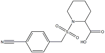 1-{[(4-cyanophenyl)methane]sulfonyl}piperidine-2-carboxylic acid