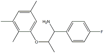 1-{[1-amino-1-(4-fluorophenyl)propan-2-yl]oxy}-2,3,5-trimethylbenzene 化学構造式