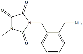 1-{[2-(aminomethyl)phenyl]methyl}-3-methylimidazolidine-2,4,5-trione|