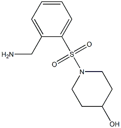 1-{[2-(aminomethyl)phenyl]sulfonyl}piperidin-4-ol|