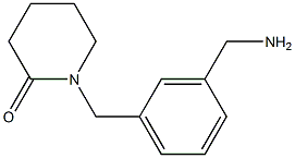 1-{[3-(aminomethyl)phenyl]methyl}piperidin-2-one Structure