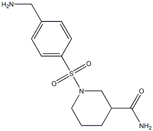 1-{[4-(aminomethyl)phenyl]sulfonyl}piperidine-3-carboxamide
