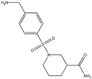 1-{[4-(aminomethyl)phenyl]sulfonyl}piperidine-3-carboxamide|