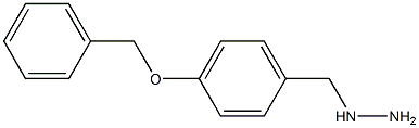1-{[4-(benzyloxy)phenyl]methyl}hydrazine Struktur