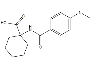 1-{[4-(dimethylamino)benzoyl]amino}cyclohexanecarboxylic acid Structure