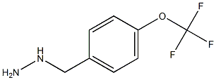 1-{[4-(trifluoromethoxy)phenyl]methyl}hydrazine Struktur