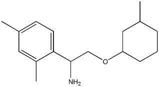 1-{1-amino-2-[(3-methylcyclohexyl)oxy]ethyl}-2,4-dimethylbenzene Structure
