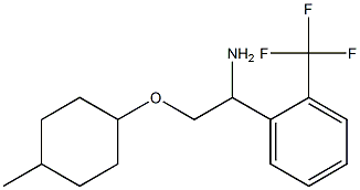 1-{1-amino-2-[(4-methylcyclohexyl)oxy]ethyl}-2-(trifluoromethyl)benzene 结构式
