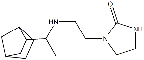 1-{2-[(1-{bicyclo[2.2.1]heptan-2-yl}ethyl)amino]ethyl}imidazolidin-2-one,,结构式