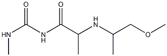 1-{2-[(1-methoxypropan-2-yl)amino]propanoyl}-3-methylurea Structure