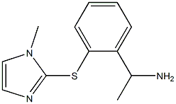 1-{2-[(1-methyl-1H-imidazol-2-yl)sulfanyl]phenyl}ethan-1-amine|