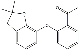 1-{2-[(2,2-dimethyl-2,3-dihydro-1-benzofuran-7-yl)oxy]phenyl}ethan-1-one Structure
