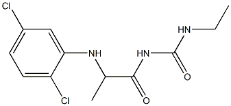 1-{2-[(2,5-dichlorophenyl)amino]propanoyl}-3-ethylurea 化学構造式