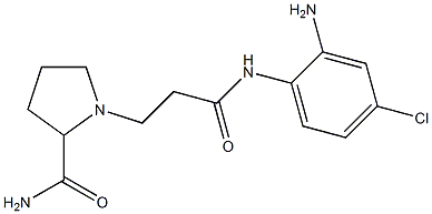 1-{2-[(2-amino-4-chlorophenyl)carbamoyl]ethyl}pyrrolidine-2-carboxamide 结构式