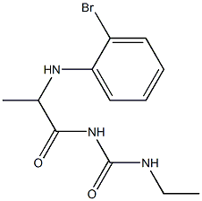 1-{2-[(2-bromophenyl)amino]propanoyl}-3-ethylurea|