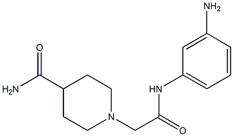 1-{2-[(3-aminophenyl)amino]-2-oxoethyl}piperidine-4-carboxamide,,结构式