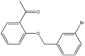 1-{2-[(3-bromobenzyl)oxy]phenyl}ethanone 结构式