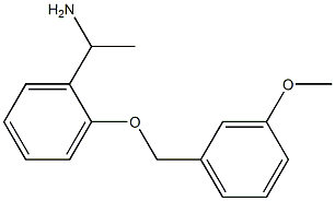 1-{2-[(3-methoxyphenyl)methoxy]phenyl}ethan-1-amine,,结构式