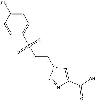 1-{2-[(4-chlorobenzene)sulfonyl]ethyl}-1H-1,2,3-triazole-4-carboxylic acid|
