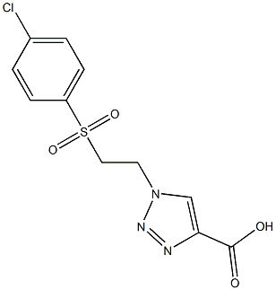 1-{2-[(4-chlorobenzene)sulfonyl]ethyl}-1H-1,2,3-triazole-4-carboxylic acid