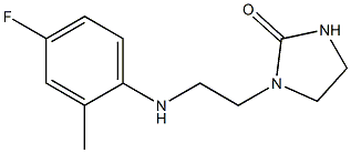 1-{2-[(4-fluoro-2-methylphenyl)amino]ethyl}imidazolidin-2-one Structure