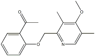 1-{2-[(4-methoxy-3,5-dimethylpyridin-2-yl)methoxy]phenyl}ethan-1-one,,结构式