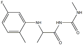 1-{2-[(5-fluoro-2-methylphenyl)amino]propanoyl}-3-methylurea Structure