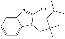 1-{2-[(dimethylamino)methyl]-2-methylpropyl}-1H-1,3-benzodiazole-2-thiol 化学構造式