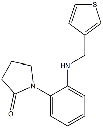 1-{2-[(thiophen-3-ylmethyl)amino]phenyl}pyrrolidin-2-one Structure