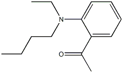 1-{2-[butyl(ethyl)amino]phenyl}ethan-1-one 结构式