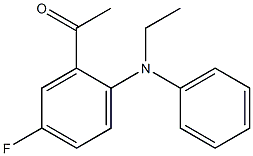 1-{2-[ethyl(phenyl)amino]-5-fluorophenyl}ethan-1-one Struktur