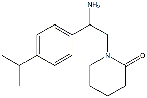  1-{2-amino-2-[4-(propan-2-yl)phenyl]ethyl}piperidin-2-one