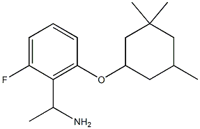 1-{2-fluoro-6-[(3,3,5-trimethylcyclohexyl)oxy]phenyl}ethan-1-amine Struktur