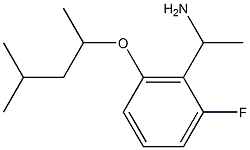 1-{2-fluoro-6-[(4-methylpentan-2-yl)oxy]phenyl}ethan-1-amine 化学構造式