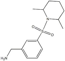  1-{3-[(2,6-dimethylpiperidin-1-yl)sulfonyl]phenyl}methanamine