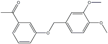 1-{3-[(3,4-dimethoxybenzyl)oxy]phenyl}ethanone,,结构式