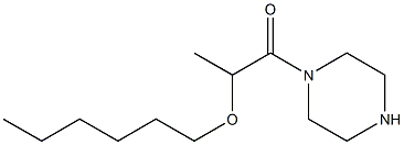 2-(hexyloxy)-1-(piperazin-1-yl)propan-1-one 结构式