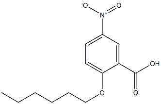 2-(hexyloxy)-5-nitrobenzoic acid 化学構造式