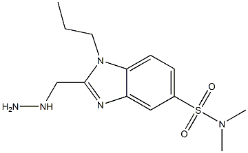 2-(hydrazinomethyl)-N,N-dimethyl-1-propyl-1H-benzimidazole-5-sulfonamide Structure